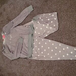 Kate Spade Gray Polka Dot Pajamas Set